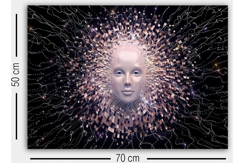 Dekorativ Canvasbilde 50x70 cm - Flerfarget - Interiør - Maleri & posters - Lerretsbilder