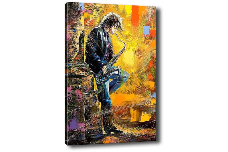 Dekorativ Canvasbilde 50x70 cm - Flerfarget - Interiør - Maleri & posters - Lerretsbilder