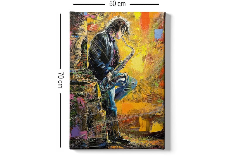 Dekorativ Canvasbilde 50x70 cm - Flerfarget - Interiør - Maleri & posters - Lerretsbilder