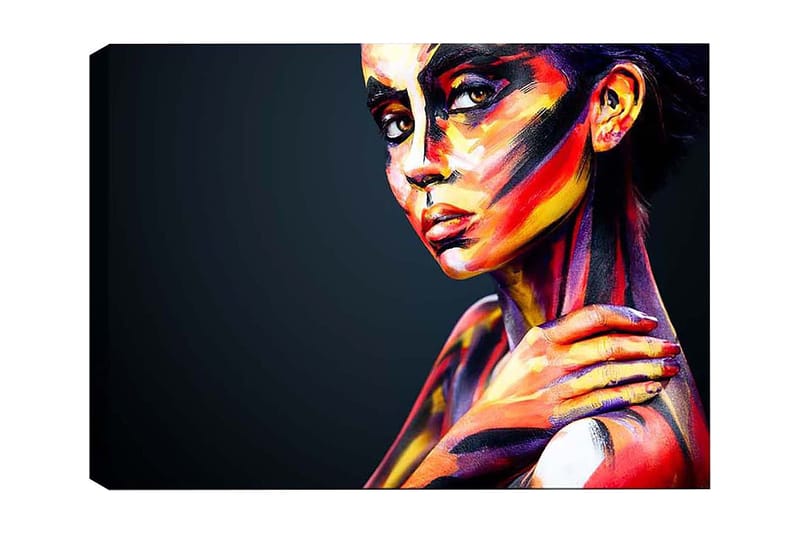 Dekorativ Canvasbilde 50x70 cm - Flerfarget - Interiør - Maleri & posters - Lerretsbilder