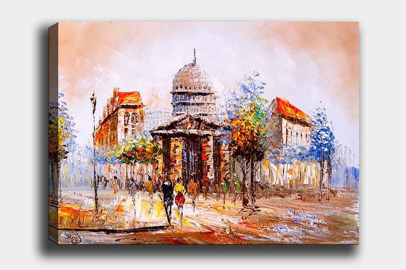 Dekorativ Canvasbilde 50x70 cm - Flerfarget - Interiør - Maleri & posters - Lerretsbilder
