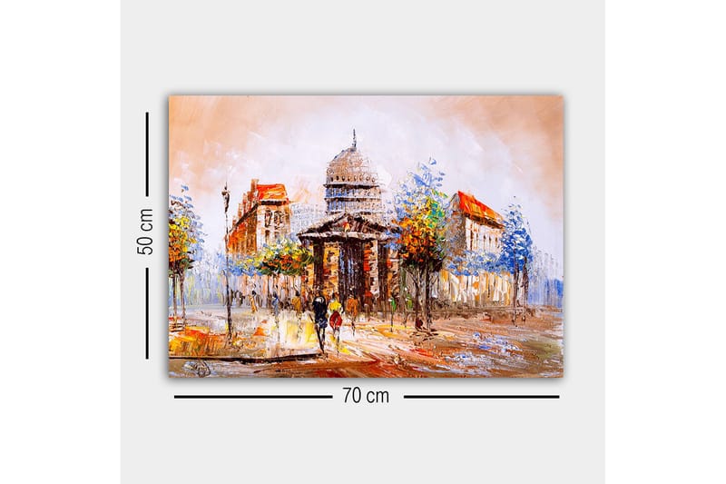 Dekorativ Canvasbilde 50x70 cm - Flerfarget - Interiør - Maleri & posters - Lerretsbilder
