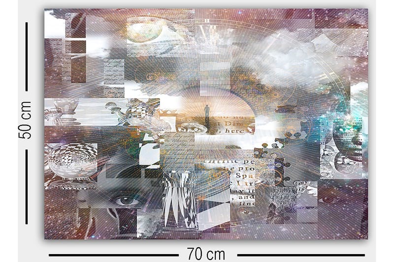 Dekorativ Canvasbilde 50x70 cm - Flerfarget - Interiør - Maleri & posters - Lerretsbilder