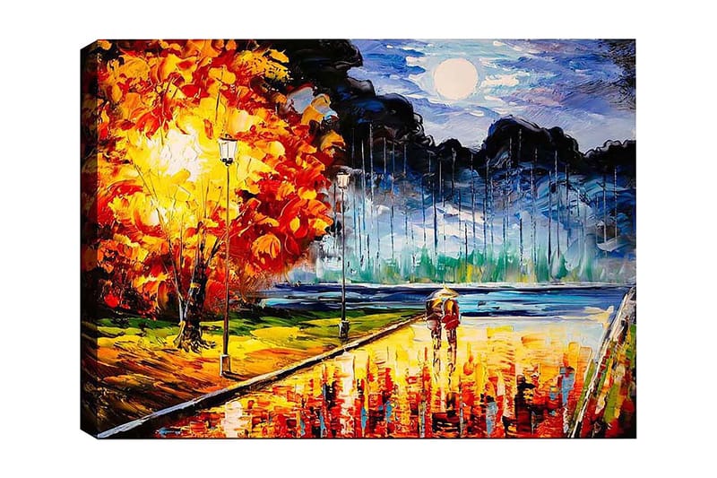 Dekorativ Canvasbilde 50x70 cm - Flerfarget - Interiør - Maleri & posters - Lerretsbilder