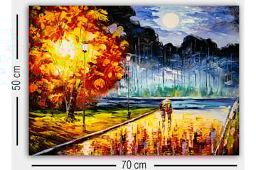 Dekorativ Canvasbilde 50x70 cm - Flerfarget - Interiør - Maleri & posters - Lerretsbilder