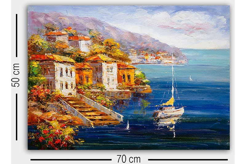 Dekorativ Canvasbilde 50x70 cm - Flerfarget - Interiør - Maleri & posters - Lerretsbilder