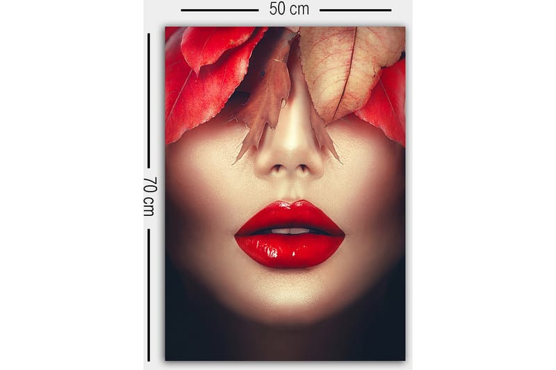 Dekorativ Canvasbilde 50x70 cm - Flerfarget - Interiør - Maleri & posters - Lerretsbilder