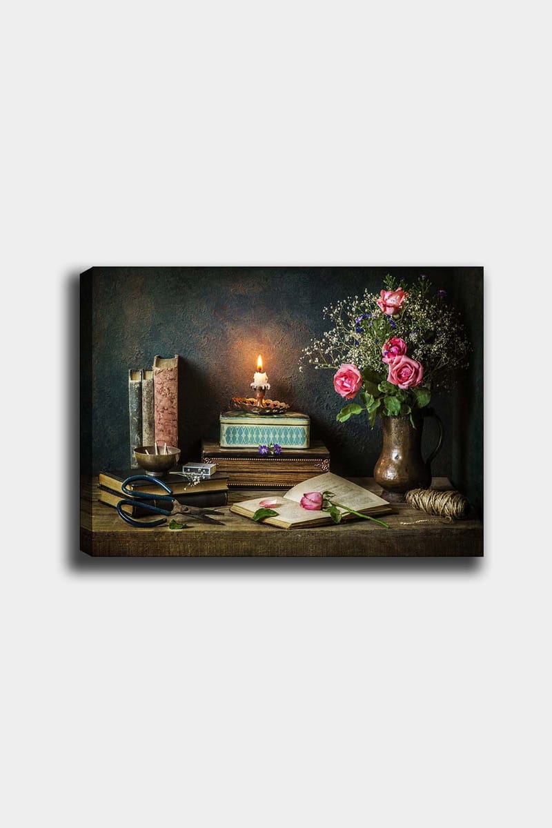Dekorativ Canvasbilde 50x70 cm - Flerfarget - Interiør - Maleri & posters - Lerretsbilder