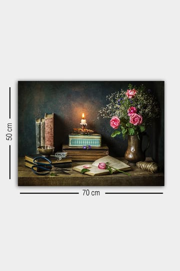 Dekorativ Canvasbilde 50x70 cm - Flerfarget - Interiør - Maleri & posters - Lerretsbilder
