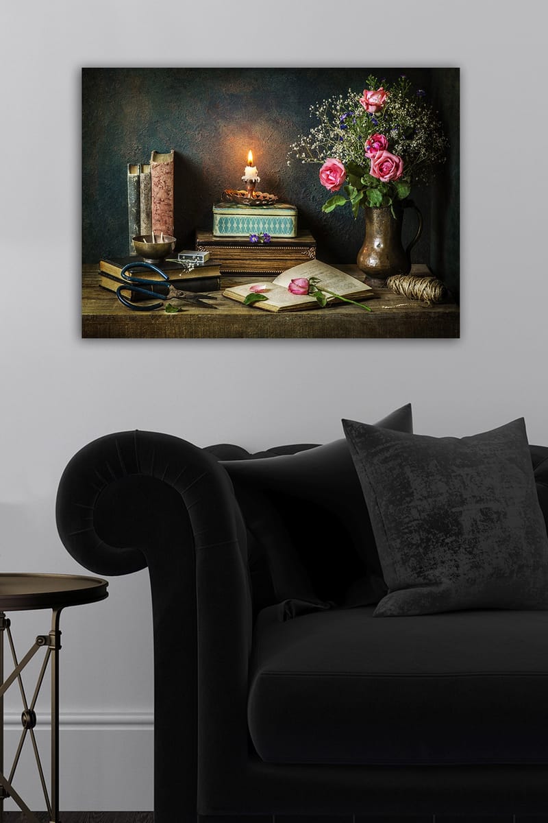Dekorativ Canvasbilde 50x70 cm - Flerfarget - Interiør - Maleri & posters - Lerretsbilder