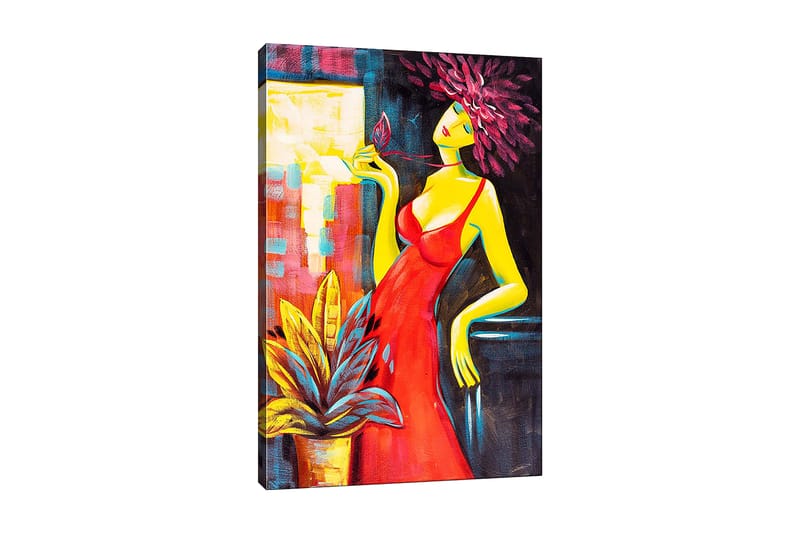 Dekorativ Canvasbilde 50x70 cm - Flerfarget - Interiør - Maleri & posters - Lerretsbilder