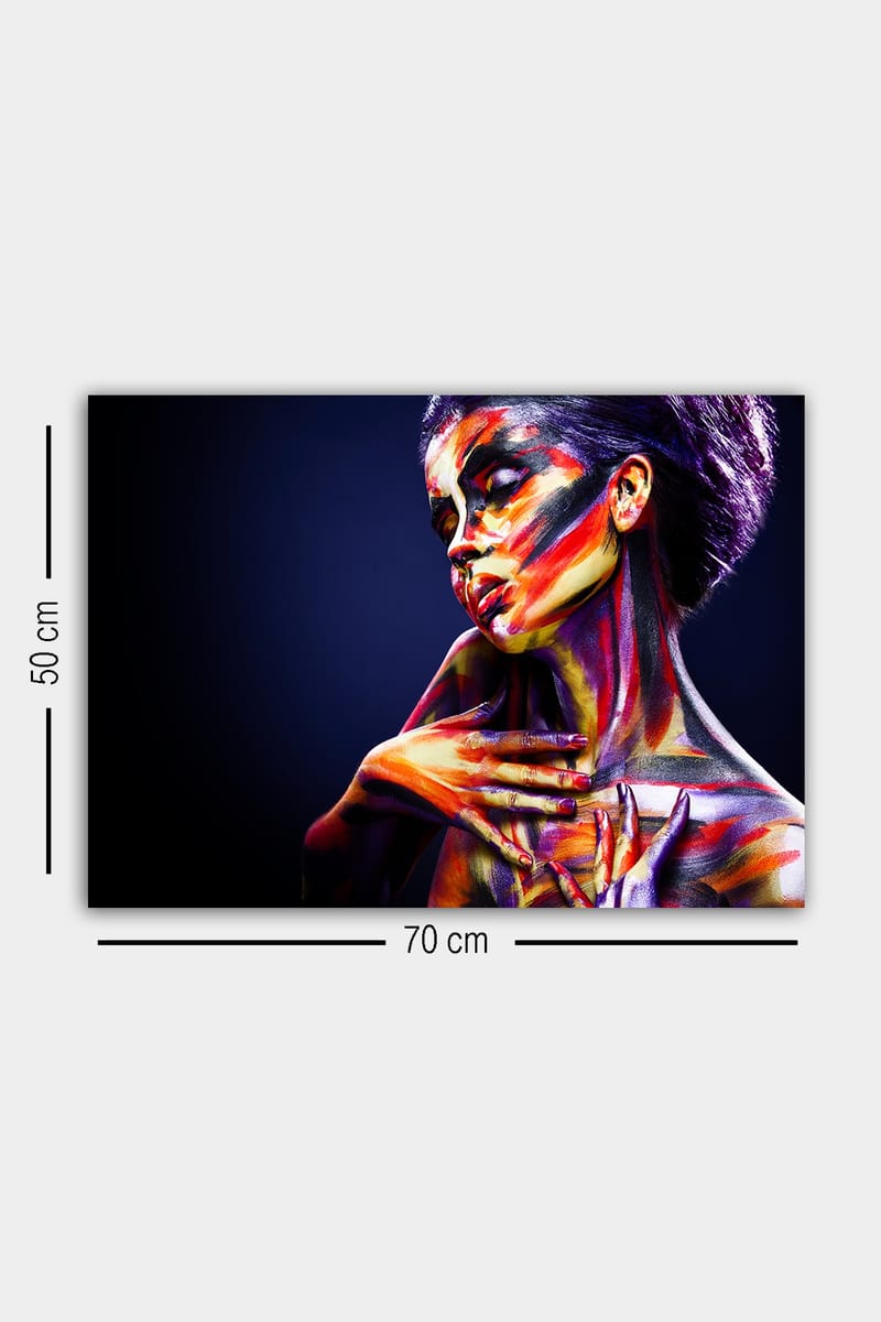 Dekorativ Canvasbilde 50x70 cm - Flerfarget - Interiør - Maleri & posters - Lerretsbilder
