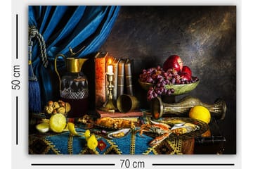 Dekorativ Canvasbilde 50x70 cm - Flerfarget - Interiør - Maleri & posters - Lerretsbilder