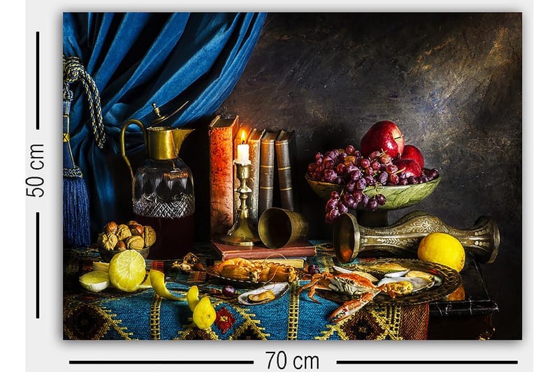 Dekorativ Canvasbilde 50x70 cm - Flerfarget - Interiør - Maleri & posters - Lerretsbilder