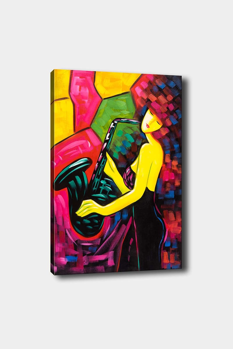 Dekorativ Canvasbilde 50x70 cm - Flerfarget - Interiør - Maleri & posters - Lerretsbilder