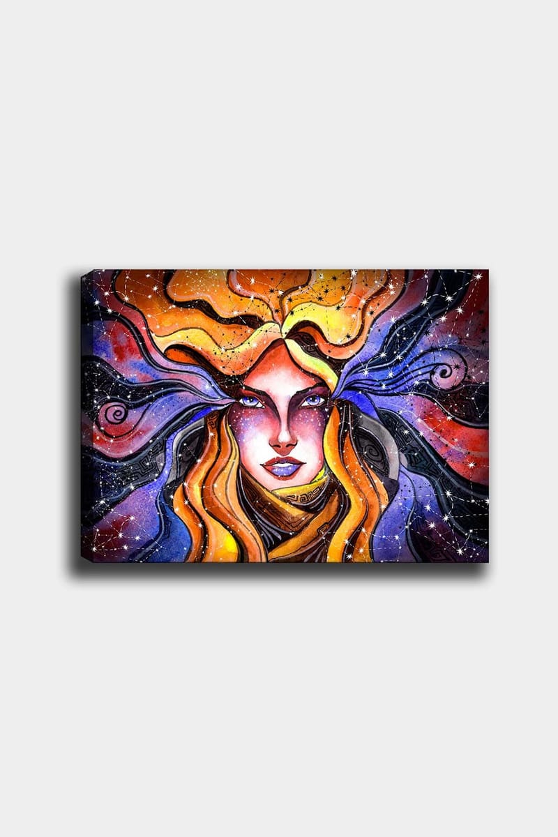 Dekorativ Canvasbilde 50x70 cm - Flerfarget - Interiør - Maleri & posters - Lerretsbilder