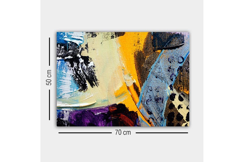 Dekorativ Canvasbilde 50x70 cm - Flerfarget - Interiør - Maleri & posters - Lerretsbilder