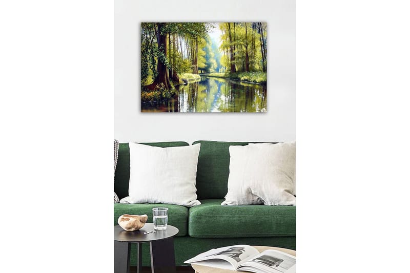 Dekorativ Canvasbilde 50x70 cm - Flerfarget - Interiør - Maleri & posters - Lerretsbilder