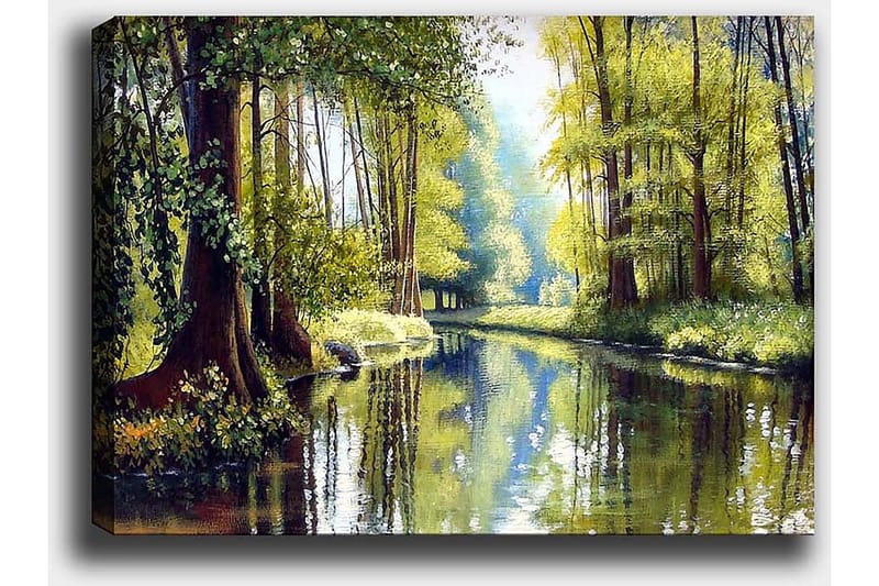 Dekorativ Canvasbilde 50x70 cm - Flerfarget - Interiør - Maleri & posters - Lerretsbilder