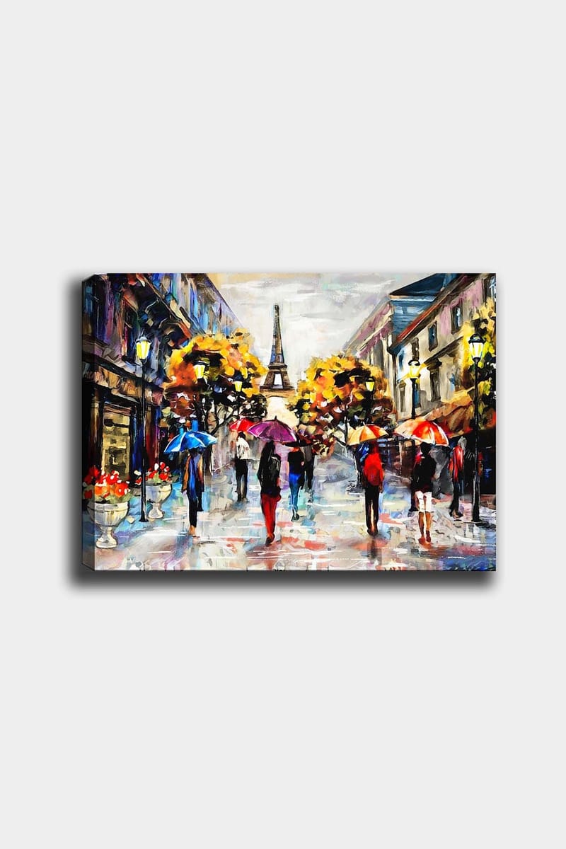 Dekorativ Canvasbilde 50x70 cm - Flerfarget - Interiør - Maleri & posters - Lerretsbilder