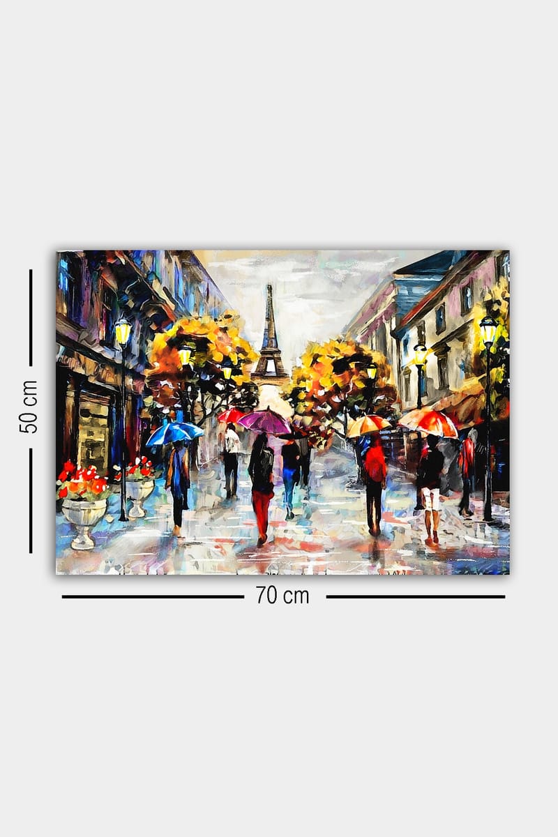 Dekorativ Canvasbilde 50x70 cm - Flerfarget - Interiør - Maleri & posters - Lerretsbilder
