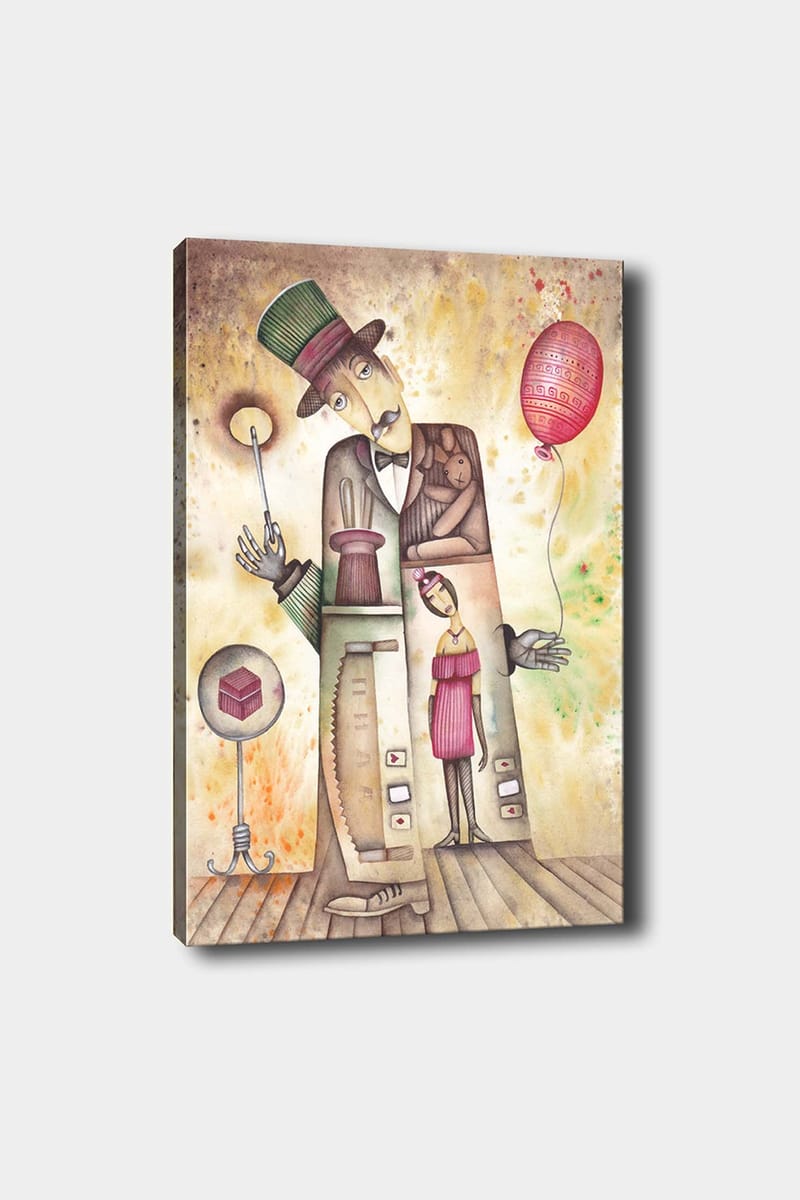 Dekorativ Canvasbilde 50x70 cm - Flerfarget - Interiør - Maleri & posters - Lerretsbilder