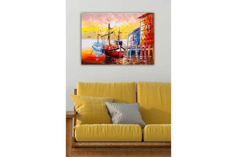 Dekorativ Canvasbilde 50x70 cm - Flerfarget - Interiør - Maleri & posters - Lerretsbilder