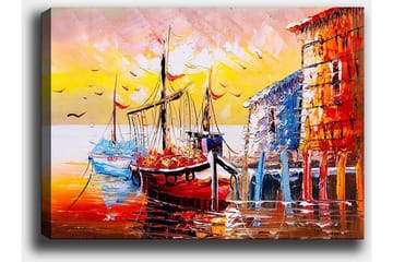 Dekorativ Canvasbilde 50x70 cm - Flerfarget - Interiør - Maleri & posters - Lerretsbilder
