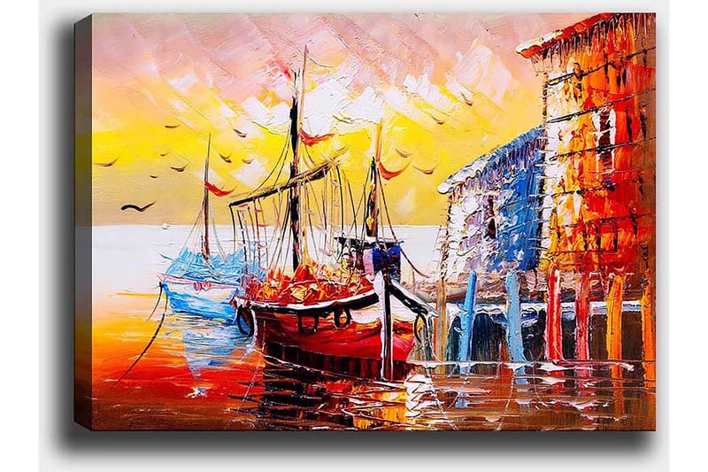Dekorativ Canvasbilde 50x70 cm - Flerfarget - Interiør - Maleri & posters - Lerretsbilder