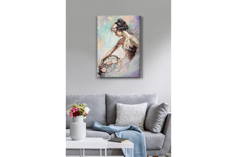 Dekorativ Canvasbilde 50x70 cm - Flerfarget - Interiør - Maleri & posters - Lerretsbilder