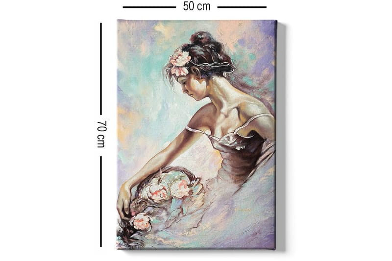 Dekorativ Canvasbilde 50x70 cm - Flerfarget - Interiør - Maleri & posters - Lerretsbilder