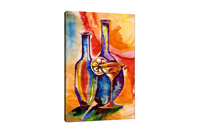 Dekorativ Canvasbilde 50x70 cm - Flerfarget - Interiør - Maleri & posters - Lerretsbilder