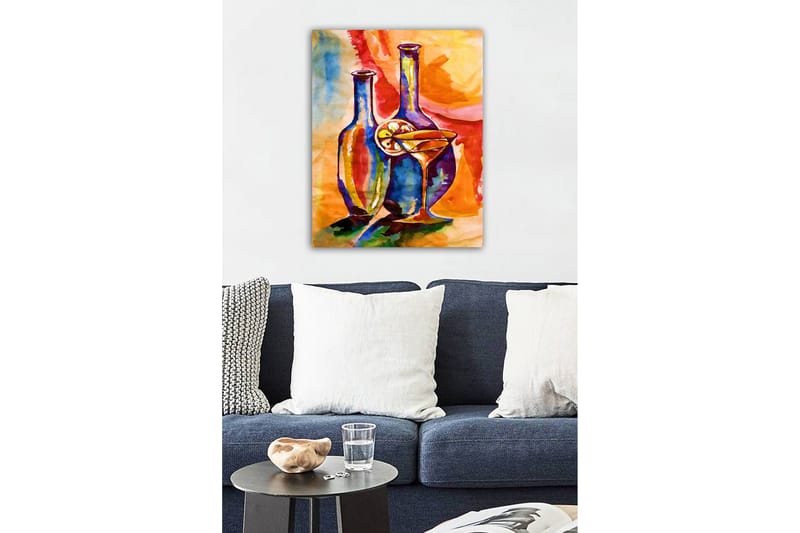 Dekorativ Canvasbilde 50x70 cm - Flerfarget - Interiør - Maleri & posters - Lerretsbilder