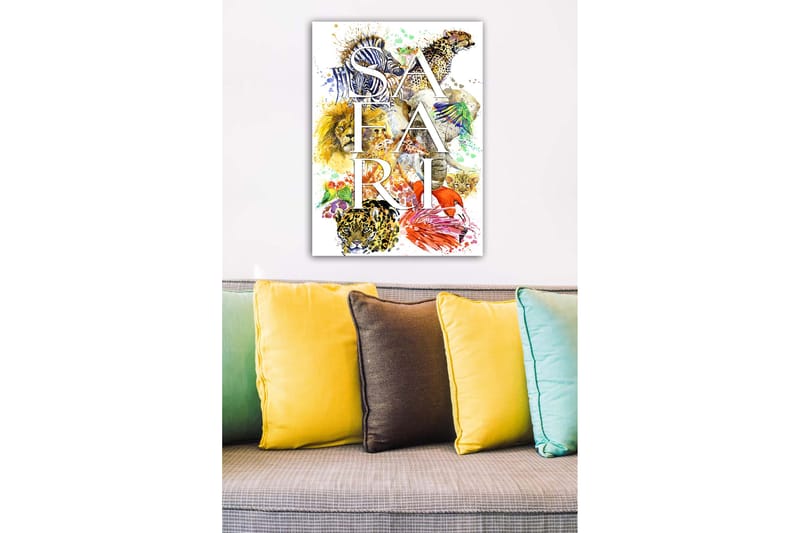 Dekorativ Canvasbilde 50x70 cm - Flerfarget - Interiør - Maleri & posters - Lerretsbilder