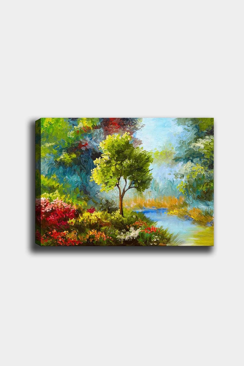 Dekorativ Canvasbilde 50x70 cm - Flerfarget - Interiør - Maleri & posters - Lerretsbilder