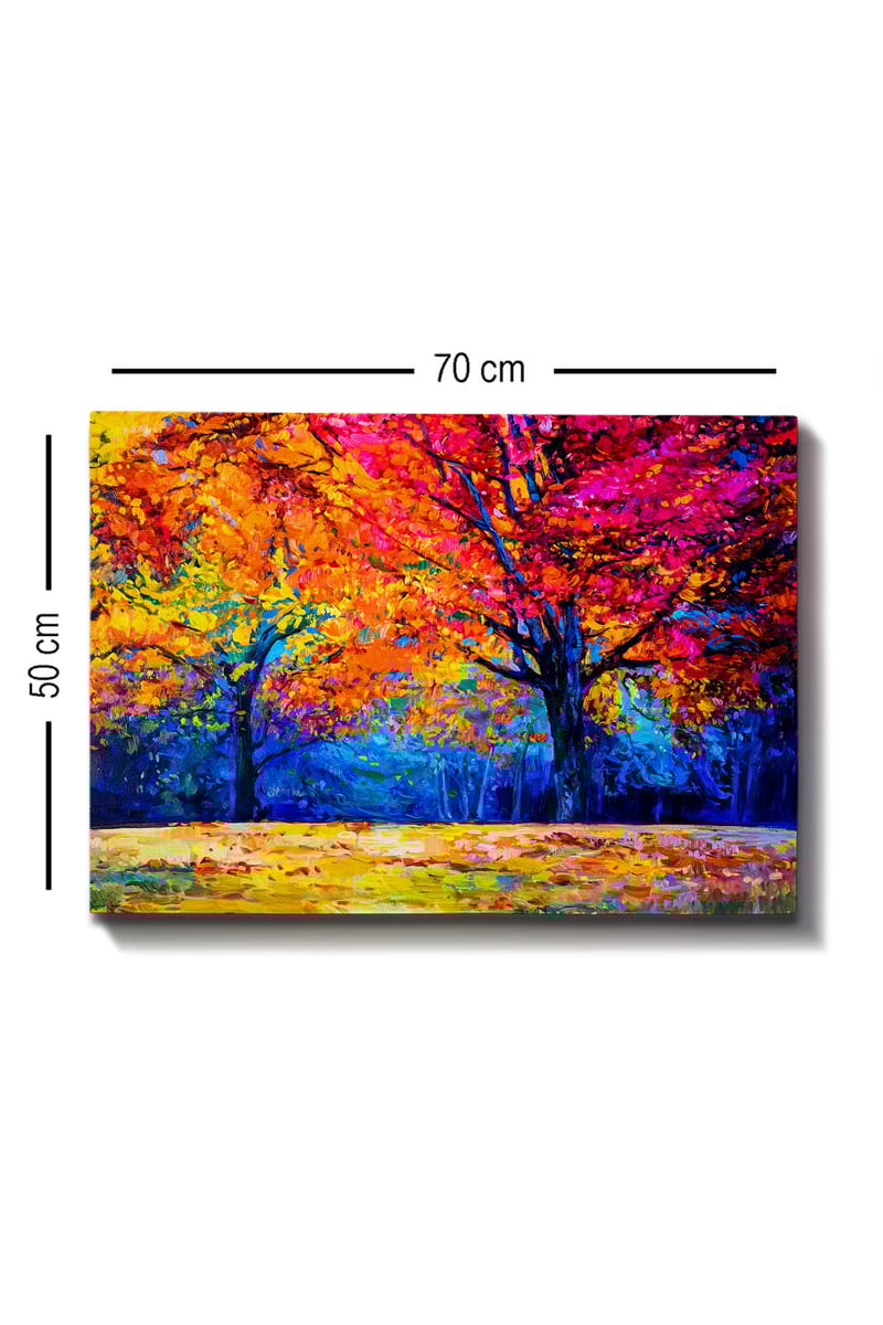 Dekorativ Canvasbilde 50x70 cm - Flerfarget - Interiør - Maleri & posters - Lerretsbilder