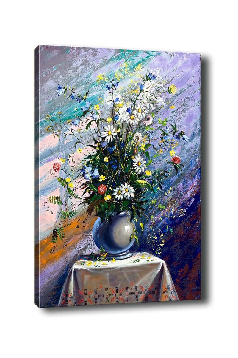 Dekorativ Canvasbilde 50x70 cm - Flerfarget - Interiør - Maleri & posters - Lerretsbilder