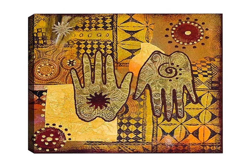 Dekorativ Canvasbilde 50x70 cm - Flerfarget - Interiør - Maleri & posters - Lerretsbilder