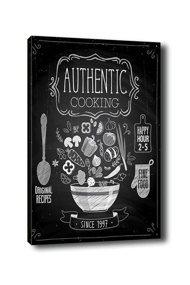 Dekorativ Canvasbilde 50x70 cm - Flerfarget - Interiør - Maleri & posters - Lerretsbilder