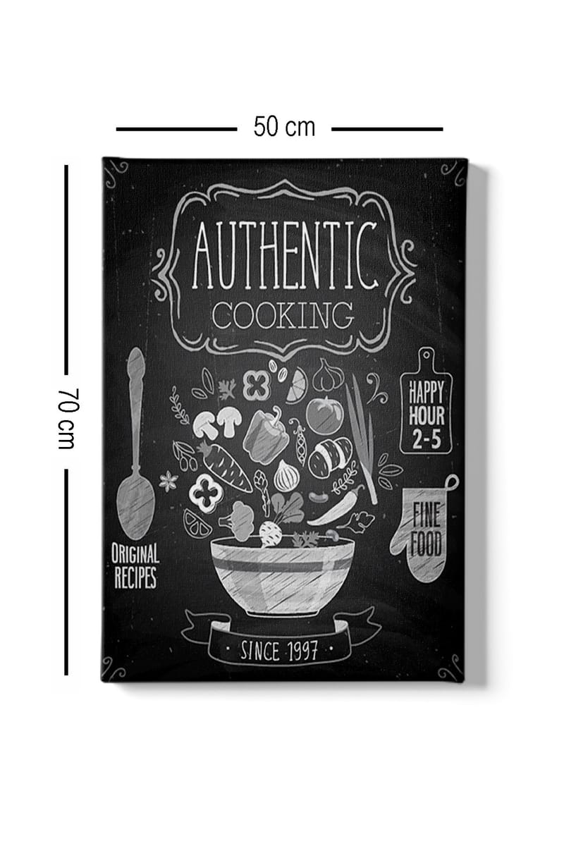 Dekorativ Canvasbilde 50x70 cm - Flerfarget - Interiør - Maleri & posters - Lerretsbilder
