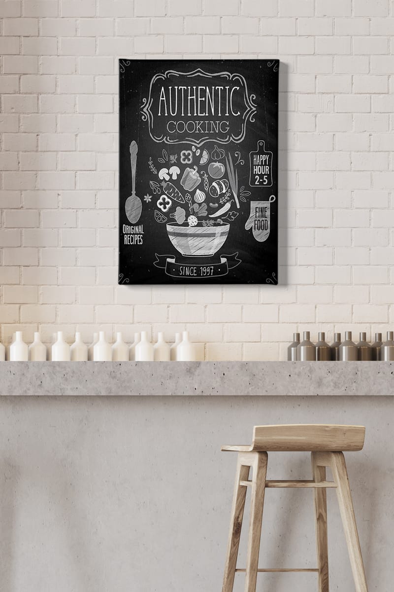 Dekorativ Canvasbilde 50x70 cm - Flerfarget - Interiør - Maleri & posters - Lerretsbilder