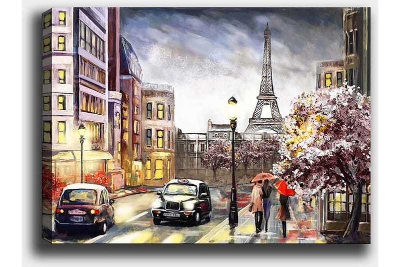 Dekorativ Canvasbilde 50x70 cm - Flerfarget - Interiør - Maleri & posters - Lerretsbilder