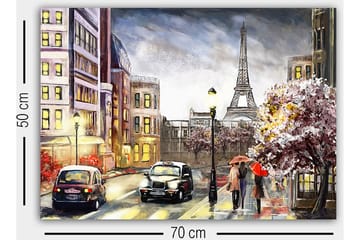 Dekorativ Canvasbilde 50x70 cm - Flerfarget - Interiør - Maleri & posters - Lerretsbilder