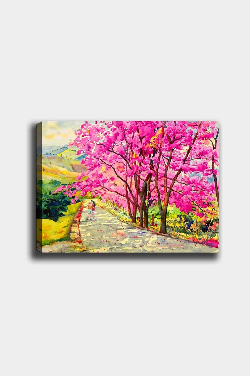 Dekorativ Canvasbilde 50x70 cm - Flerfarget - Interiør - Maleri & posters - Lerretsbilder