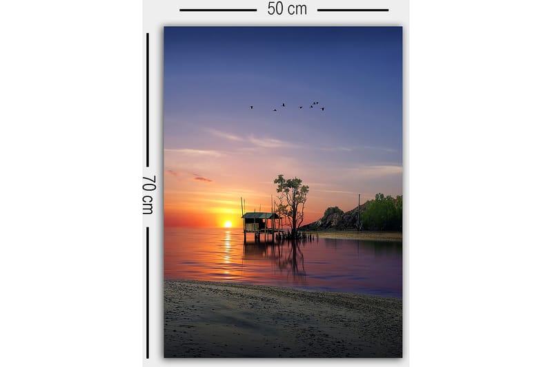 Dekorativ Canvasbilde 50x70 cm - Flerfarget - Interiør - Maleri & posters - Lerretsbilder