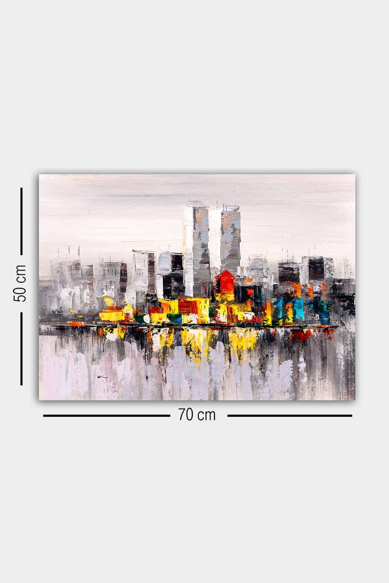 Dekorativ Canvasbilde 50x70 cm - Flerfarget - Interiør - Maleri & posters - Lerretsbilder