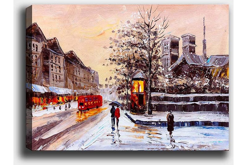 Dekorativ Canvasbilde 50x70 cm - Flerfarget - Interiør - Maleri & posters - Lerretsbilder