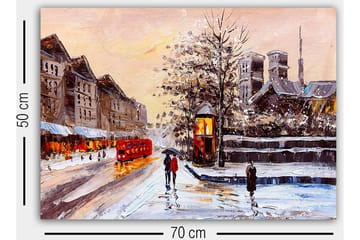Dekorativ Canvasbilde 50x70 cm - Flerfarget - Interiør - Maleri & posters - Lerretsbilder