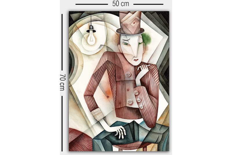 Dekorativ Canvasbilde 50x70 cm - Flerfarget - Interiør - Maleri & posters - Lerretsbilder