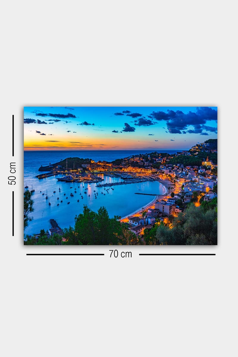 Dekorativ Canvasbilde 50x70 cm - Flerfarget - Interiør - Maleri & posters - Lerretsbilder